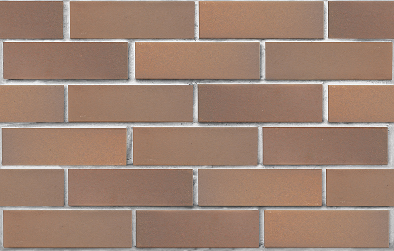 Клинкер фасадный светло-коричневый флэш Прага гладкий