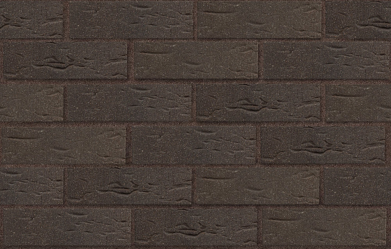 Клинкер фасадный темно-красный с черным песком Лиссабон