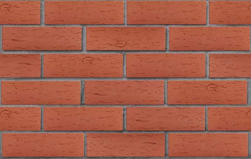 Клинкер фасадный красный Лондон береста