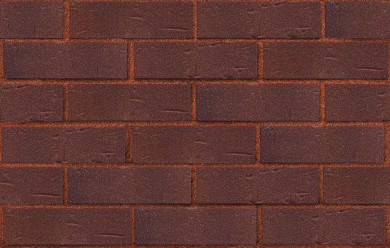 Клинкер фасадный темно-красный с бордовым песком Порту