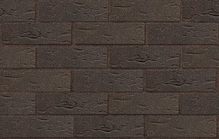 Клинкер фасадный темно-красный с черным песком Лиссабон