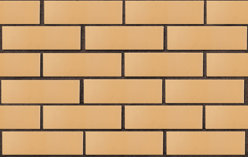 Кирпич лицевой пустотелый пшеничный гладкий