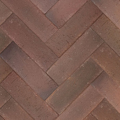 Брусчатка красная флэш "Ноттингем" клинкер тротуарный 0,51 NF